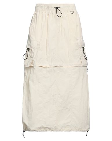 Dickies Woman Midi Skirt Cream Size M Polyamide In White