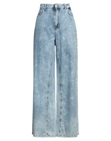 Haveone Woman Jeans Blue Size L Cotton