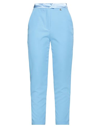 Shop Relish Collection Woman Pants Light Blue Size 10 Polyester, Elastane