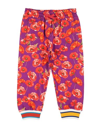 Dolce & Gabbana Toddler Girl Pants Plum Size 5 Cotton, Polyester, Elastane In Purple