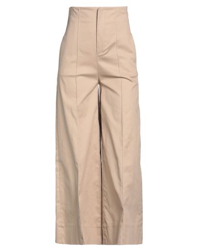 Silvian Heach Woman Pants Sand Size 2 Polyester, Elastane In Brown