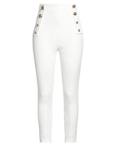 Elisabetta Franchi Woman Pants White Size 6 Cotton, Viscose, Polyamide