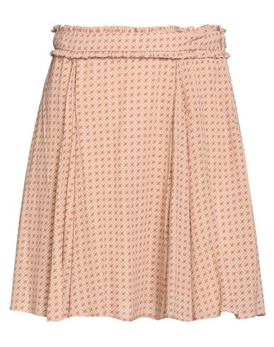 Elisabetta Franchi Woman Mini Skirt Blush Size 4 Viscose In Neutral