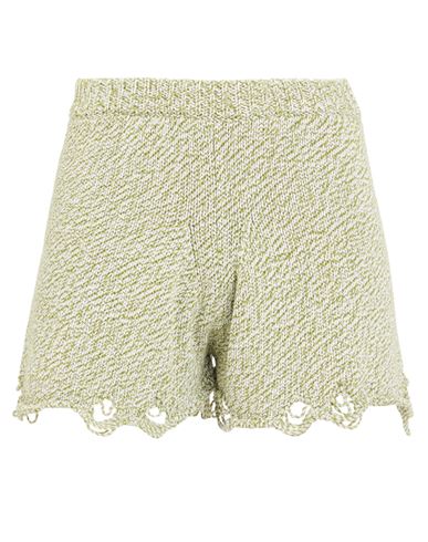 Solotre Woman Shorts & Bermuda Shorts Green Size Onesize Cotton