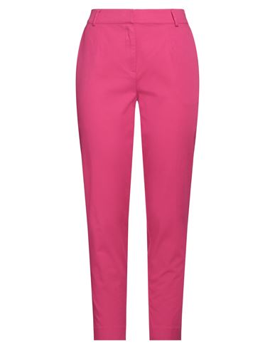 Purotatto Woman Pants Fuchsia Size 6 Cotton, Elastane In Pink