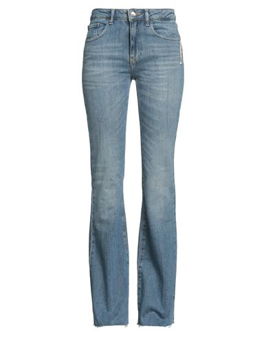 Relish Jeans Woman Jeans Blue Size 29 Cotton, Elastane In Blue