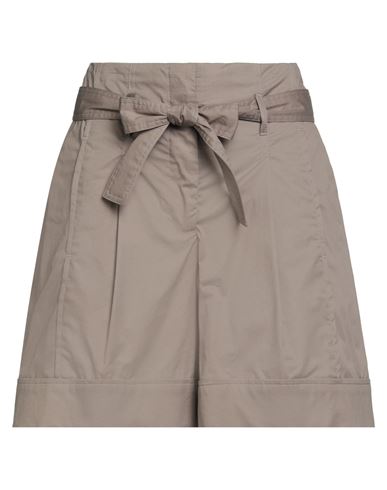 Peserico Woman Shorts & Bermuda Shorts Taupe Size 4 Cotton, Elastane In Brown