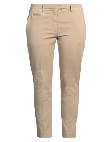 Dondup Woman Pants Beige Size 32 Cotton, Elastane In Gold