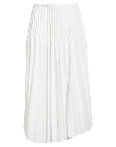 Meimeij Woman Midi Skirt White Size 4 Polyester