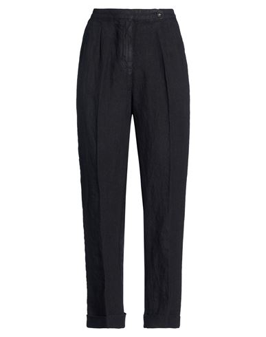 Massimo Alba Woman Pants Black Size 8 Linen