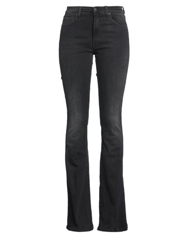 Shop People (+)  Woman Jeans Black Size 30 Cotton, Elastomultiester, Elastane