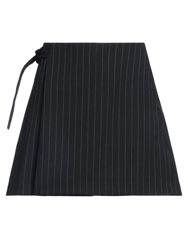 Shop Wood Wood Woman Mini Skirt Midnight Blue Size 10 Polyester, Rayon, Wool, Viscose, Elastane