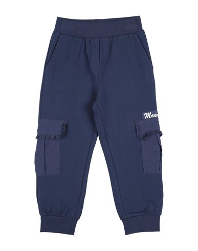 Monnalisa Toddler Girl Pants Midnight Blue Size 6 Cotton, Elastane In Blue