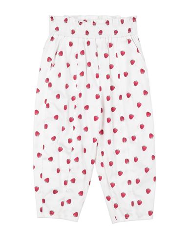 Monnalisa Toddler Girl Pants White Size 6 Cotton, Elastane In White