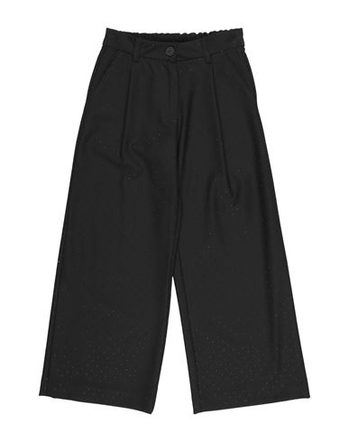 Monnalisa Toddler Girl Pants Black Size 6 Polyester, Elastane In Black