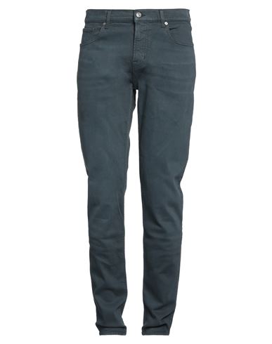 7 FOR ALL MANKIND 7 FOR ALL MANKIND MAN JEANS NAVY SIZE 34 COTTON, ELASTANE