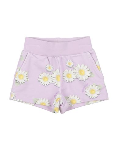 Monnalisa Newborn Girl Shorts & Bermuda Shorts Lilac Size 3 Cotton, Elastane In Purple