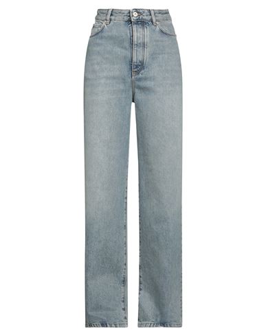 Loewe Woman Jeans Blue Size 6 Cotton In Blue