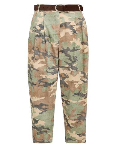 Shop Motel Woman Jeans Military Green Size M Cotton, Elastic Fibres