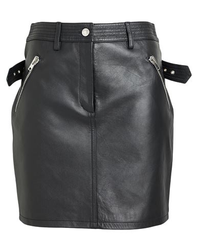 Shop Moschino Woman Mini Skirt Black Size 8 Sheepskin