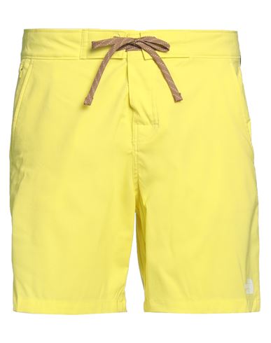 THE NORTH FACE THE NORTH FACE MAN SHORTS & BERMUDA SHORTS YELLOW SIZE 30 NYLON, ELASTANE 