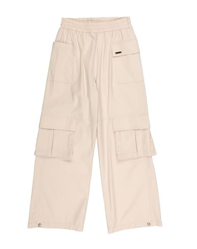 Monnalisa Toddler Girl Pants Beige Size 6 Cotton, Polyamide, Elastane In Beige