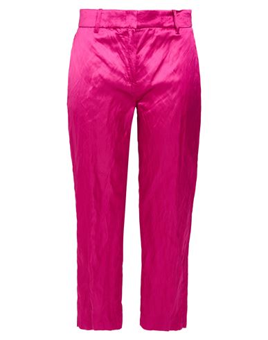 Shop Kaos Woman Pants Garnet Size 10 Viscose, Cotton, Metallic Fiber In Red