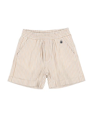 Monnalisa Newborn Boy Shorts & Bermuda Shorts Sand Size 3 Cotton, Elastane In Beige
