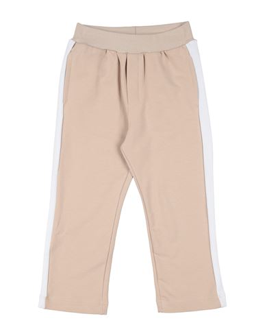Monnalisa Toddler Boy Pants Sand Size 3 Cotton, Elastane In Beige