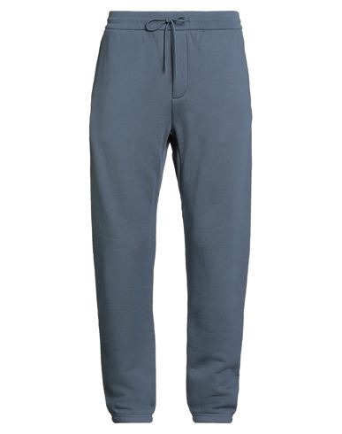 Emporio Armani Man Pants Slate Blue Size L Cotton, Elastane In Black