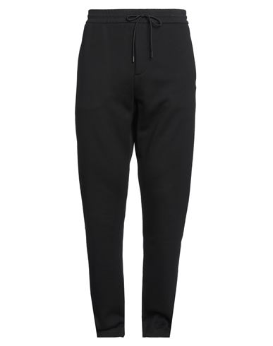Emporio Armani Man Pants Black Size Xl Cotton, Elastane In Black