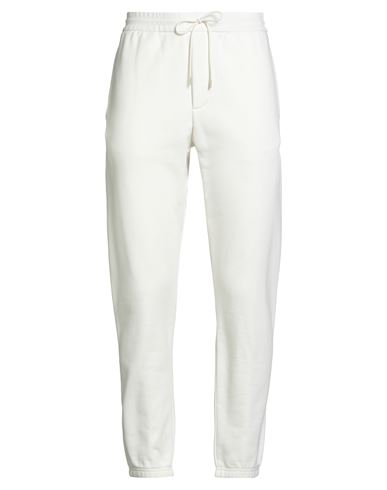 Emporio Armani Man Pants Ivory Size L Cotton, Elastane In White