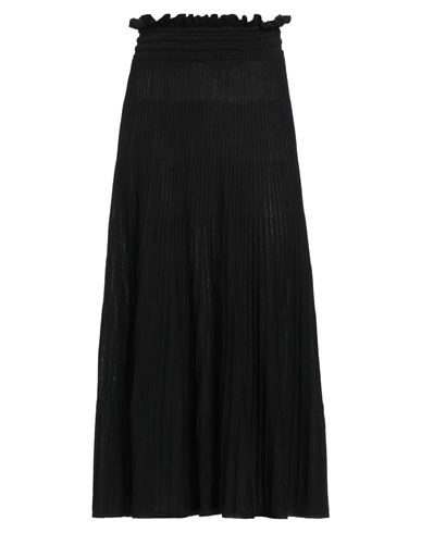 Shop Boutique Moschino Woman Midi Skirt Black Size 12 Virgin Wool