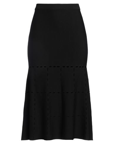 Shop Boutique Moschino Woman Midi Skirt Black Size 8 Viscose, Polyamide, Elastane