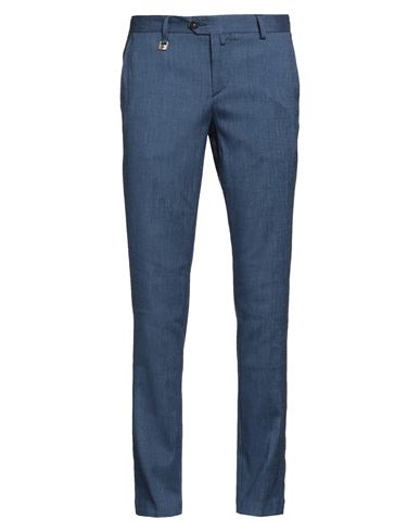 BARBATI BARBATI MAN PANTS BLUE SIZE 38 POLYESTER, LINEN, VISCOSE, ELASTANE 