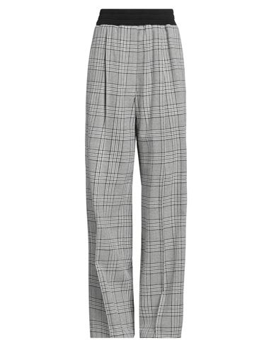 The Mannei Woman Pants Grey Size 4 Virgin Wool, Polyamide In Grey