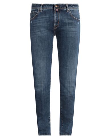 Jacob Cohёn Man Jeans Blue Size 35 Cotton, Elastane In Blue
