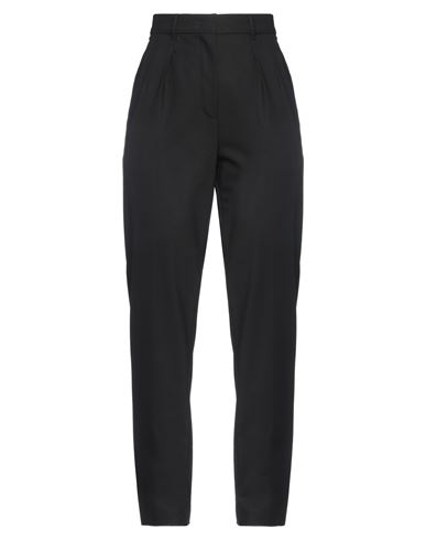 Max Mara Studio Woman Pants Black Size 10 Virgin Wool, Elastane