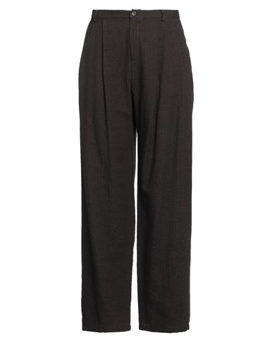 A.b  Apuntob A. B Apuntob Woman Pants Dark Brown Size S Cotton, Virgin Wool In Brown