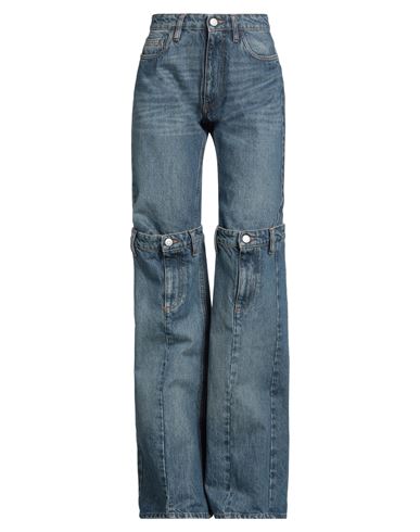 Shop Coperni Woman Jeans Blue Size S Cotton