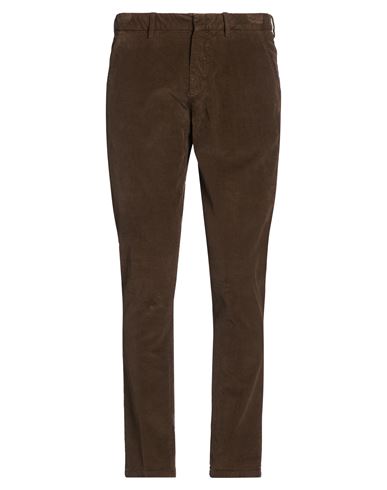 Pt Torino Man Pants Dark Brown Size 34 Cotton, Elastane