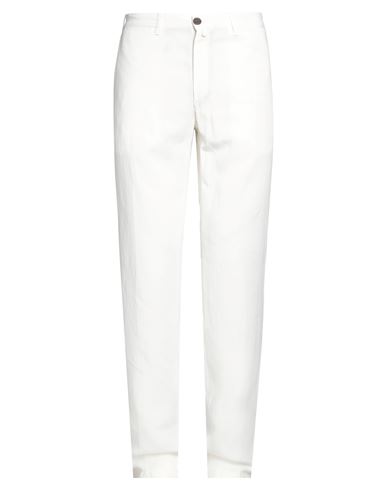 Shop Barbour Man Pants White Size 36 Cotton, Linen