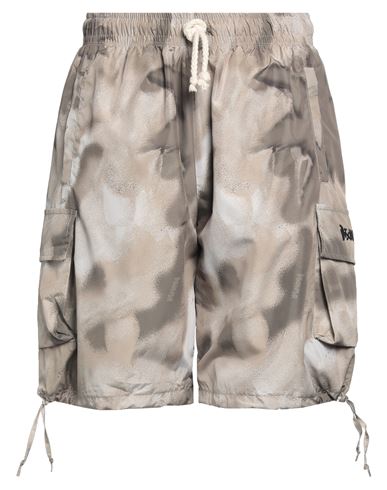 DISCLAIMER DISCLAIMER MAN SHORTS & BERMUDA SHORTS KHAKI SIZE XL POLYESTER 