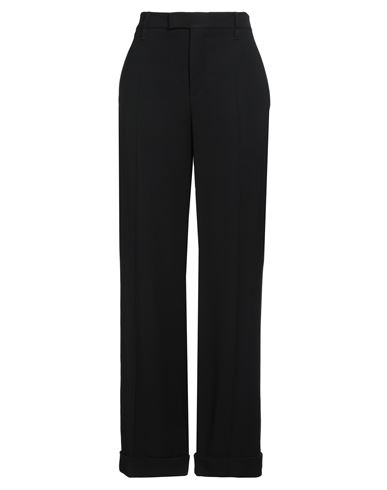 Brunello Cucinelli Woman Pants Black Size 6 Viscose, Virgin Wool, Brass
