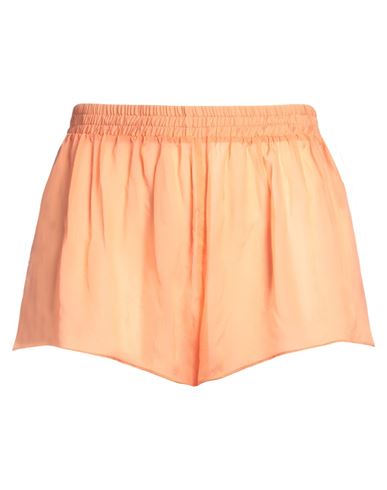 OSEREE OSÉREE WOMAN SHORTS & BERMUDA SHORTS ORANGE SIZE L SILK, LUREX 