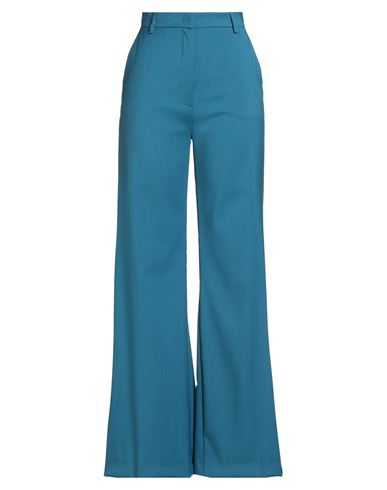 Weekend Max Mara Woman Pants Deep Teal Size 14 Virgin Wool