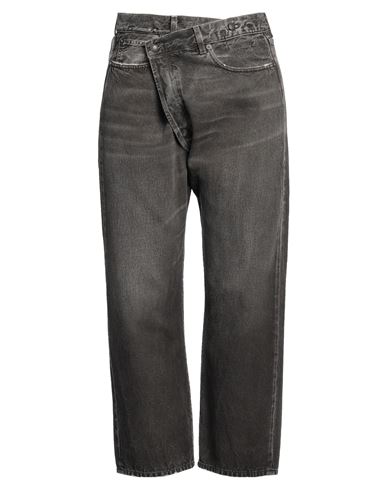 R13 Woman Jeans Charcoal Size 28 Cotton In Black