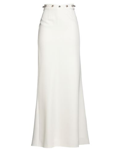 Tassos Mitropoulos Woman Maxi Skirt White Size S Polyester, Elastane In White