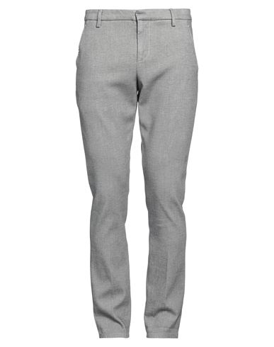 Dondup Man Pants Grey Size 33 Cotton, Elastane In Gray