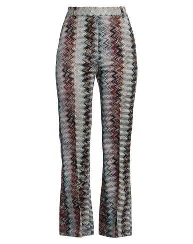 Missoni Woman Pants Silver Size 10 Viscose, Metallic Fiber, Polyamide In Multi
